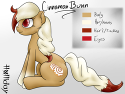 Size: 1280x960 | Tagged: safe, artist:holliday, oc, oc only, oc:cinnamon bunn, reference sheet, solo