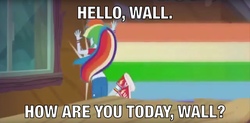 Size: 1280x632 | Tagged: safe, edit, edited screencap, screencap, rainbow dash, equestria girls, g4, my little pony equestria girls: legend of everfree, clothes, image macro, meme, power out of control, rainbow crash, shoes, sneakers, text