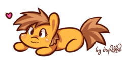 Size: 401x204 | Tagged: safe, artist:dsp2003, oc, oc only, oc:meadow stargazer, earth pony, pony, chibi, female, simple background, sketch, solo, style emulation, transparent background