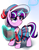 Size: 1001x1300 | Tagged: safe, artist:sion-ara, snowfall frost, starlight glimmer, pony, unicorn, g4, book, female, filly, filly starlight glimmer, foal, glowing, glowing horn, hat, horn, levitation, magic, magic aura, solo, telekinesis, younger