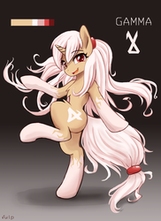 Size: 1959x2687 | Tagged: safe, artist:vulpessentia, oc, oc only, oc:gamma the pony, pony, unicorn, female, mare