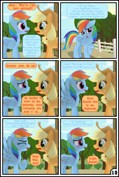 Size: 3254x4837 | Tagged: safe, artist:gutovi, applejack, rainbow dash, pony, comic:why me!?, g4, comic, female, high res, lesbian, mare, ship:appledash, shipping