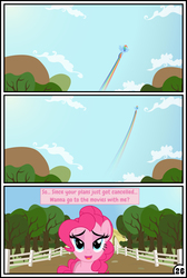 Size: 3254x4837 | Tagged: safe, artist:gutovi, applejack, pinkie pie, rainbow dash, pony, comic:why me!?, g4, bedroom eyes, comic, female, high res, lesbian, mare, ship:applepie, shipping