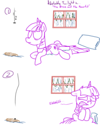Size: 1280x1611 | Tagged: safe, artist:adorkabletwilightandfriends, twilight sparkle, alicorn, pony, spider, comic:adorkable twilight and friends, g4, adorkable, adorkable twilight, arachnophobia, bedroom, book, comic, cowardly, cute, disgusted, dork, floppy ears, lineart, nope, pillow, rain, reading, scared, simple background, slice of life, twilight sparkle (alicorn)