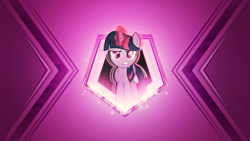 Size: 1920x1080 | Tagged: safe, artist:divideddemensions, artist:reginault, twilight sparkle, pony, unicorn, g4, female, glowing horn, horn, magic, solo, unicorn twilight, vector, wallpaper