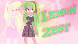 Size: 1920x1080 | Tagged: safe, artist:pinkiesofialover, lemon zest, equestria girls, g4, wallpaper