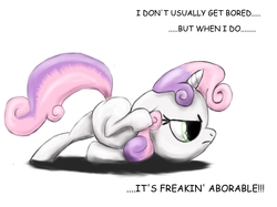 Size: 4260x3178 | Tagged: safe, artist:europamaxima, sweetie belle, g4, face down ass up, scootie belle