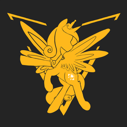 Size: 1000x1000 | Tagged: safe, artist:ryuredwings, princess cadance, g4, female, pokémon go, solo, team instinct