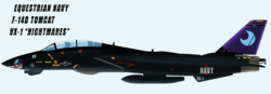 Size: 2000x696 | Tagged: safe, artist:ruhisu, nightmare moon, g4, aircraft, concept art, division, f-14 tomcat, fanfic, squadron