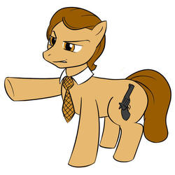 Size: 600x600 | Tagged: safe, dirty harry, harry callahan, ponified