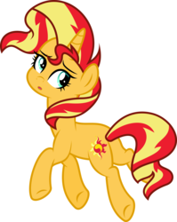 Size: 6789x8522 | Tagged: safe, artist:8-notes, sunset shimmer, pony, unicorn, g4, absurd resolution, butt, female, flash puppet, open mouth, plot, ponyscape, solo