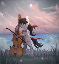 Size: 1280x1371 | Tagged: safe, artist:asianpony, octavia melody, earth pony, pony, g4, cello, female, musical instrument, solo