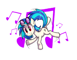 Size: 1280x1000 | Tagged: safe, artist:signal15, dj pon-3, vinyl scratch, g4, female, music notes, simple background, solo, transparent background