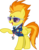 Size: 4000x5174 | Tagged: safe, artist:dusk2k, spitfire, pegasus, pony, g4, my little pony: friendship is magic, wonderbolts academy, .svg available, absurd resolution, drill sergeant, female, necktie, raised hoof, show accurate, simple background, smiling, solo, spitfire's tie, sunglasses, transparent background, vector, whistle, whistle necklace, wonderbolts dress uniform