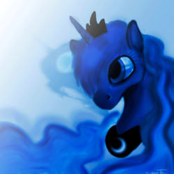 Size: 2000x2000 | Tagged: safe, artist:falloutmuse, princess luna, g4, crying, female, high res, portrait, solo