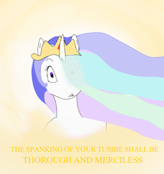 Size: 564x600 | Tagged: safe, artist:php162, princess celestia, g4, female, if the emperor had a text-to-speech device, implied spanking, solo, warhammer (game), warhammer 40k