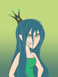 Size: 1536x2048 | Tagged: safe, artist:favoriterod, queen chrysalis, human, g4, female, humanized, solo