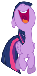 Size: 7000x14300 | Tagged: safe, artist:tardifice, twilight sparkle, alicorn, pony, g4, what about discord?, absurd resolution, female, folded wings, jumping, mare, nose in the air, open mouth, simple background, solo, transparent background, twilight sparkle (alicorn), vector