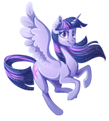 Size: 800x884 | Tagged: safe, artist:crponies, twilight sparkle, alicorn, pony, g4, female, flying, simple background, solo, transparent background, twilight sparkle (alicorn)