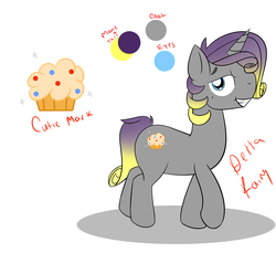 Size: 3600x3300 | Tagged: safe, artist:deltafairy, oc, oc only, pony, unicorn, adoptable, crack shipping, high res, magical lesbian spawn, male, offspring, parent:derpy hooves, parent:rarity, reference sheet, solo, stallion