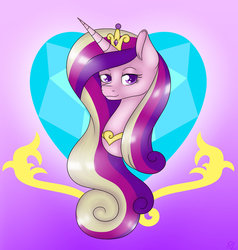 Size: 1024x1075 | Tagged: safe, artist:rainbowline001, princess cadance, g4, cutie mark background, female, portrait, solo