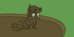 Size: 2036x1026 | Tagged: safe, alternate version, artist:amateur-draw, sweetie belle, g4, 1000 hours in ms paint, ms paint, mud, mud bath