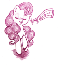 Size: 1159x998 | Tagged: safe, artist:sprinklestar, pinkie pie, g4, female, singing, solo