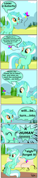 Size: 1006x4653 | Tagged: safe, artist:avchonline, lyra heartstrings, butterfly, pony, unicorn, g4, bench, comic, female, grammar error, humie, mare