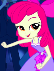 Size: 388x509 | Tagged: safe, screencap, apple bloom, equestria girls, g4, cropped, dancing