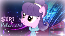 Size: 1280x718 | Tagged: safe, alternate version, artist:yaycelestia0331, suri polomare, equestria girls, g4, my little pony equestria girls: friendship games, alternate hairstyle, clothes, crystal prep academy uniform, cute, female, handkerchief, pleated skirt, school uniform, skirt, solo, wallpaper