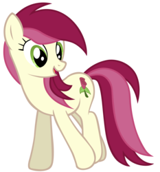 Size: 7000x7500 | Tagged: safe, artist:tardifice, roseluck, earth pony, pony, g4, absurd resolution, background pony, female, open mouth, photoshop, show accurate, simple background, solo, transparent background, vector, walking