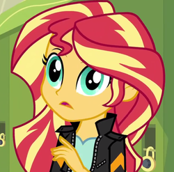 Size: 604x596 | Tagged: safe, sunset shimmer, equestria girls, g4, my little pony equestria girls: friendship games, cropped, faic, thousand yard stare