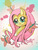 Size: 1024x1365 | Tagged: safe, artist:darkslilkitsune, fluttershy, butterfly, g4, female, solo, watermark