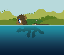 Size: 7335x6351 | Tagged: safe, artist:fluffyxai, oc, oc only, pony, absurd resolution, cute, hoofy-kicks, swimming, underwater, water
