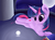 Size: 1500x1105 | Tagged: safe, artist:tyzain, twilight sparkle, alicorn, pony, g4, book, female, full moon, moon, night, orb, prone, solo, twilight sparkle (alicorn)