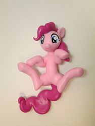 Size: 1200x1600 | Tagged: safe, artist:earthenpony, pinkie pie, g4, figure, irl, on back, photo