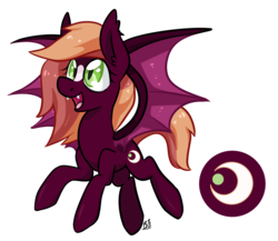 Size: 1047x910 | Tagged: safe, artist:bloodorangepancakes, oc, oc only, oc:jupiter dream, bat pony, pony, solo