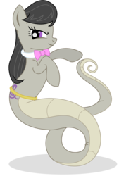 Size: 1250x1850 | Tagged: safe, artist:elsdrake, octavia melody, lamia, original species, g4, female, simple background, solo, species swap, transparent background, vector