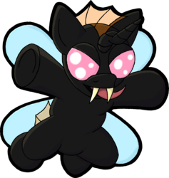 Size: 1846x1951 | Tagged: safe, artist:iblim, oc, oc only, oc:ibby, changeling, brown changeling, chibi, cute, grin, holeless, imminent snuggles, incoming hug, smiling, solo, tongue out