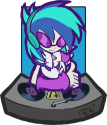 Size: 671x780 | Tagged: safe, artist:rvceric, dj pon-3, vinyl scratch, equestria girls, g4, female, simple background, solo, transparent background, turntable