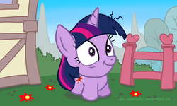 Size: 2000x1200 | Tagged: safe, artist:alexmakovsky, twilight sparkle, g4, chibi, twilight snapple, wat