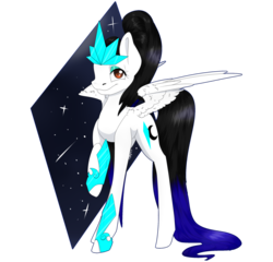 Size: 1024x983 | Tagged: safe, artist:doodle-28, oc, oc only, oc:cyan crystal, solo