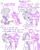 Size: 1280x1611 | Tagged: safe, artist:adorkabletwilightandfriends, starlight glimmer, twilight sparkle, alicorn, pony, unicorn, comic:adorkable twilight and friends, g4, adorkable twilight, allergies, chest fluff, comic, cute, flower, glimmerbetes, lineart, pollen, red nosed, simple background, slice of life, snot, squishy cheeks, twiabetes, twilight sparkle (alicorn)