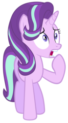 Size: 7000x12600 | Tagged: safe, artist:tardifice, starlight glimmer, g4, the crystalling, absurd resolution, female, open mouth, raised hoof, shocked, simple background, solo, transparent background, vector