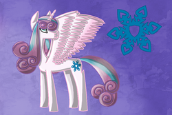 Size: 900x600 | Tagged: safe, artist:funny-arts, princess flurry heart, g4, adult, alternate hairstyle, female, older, solo