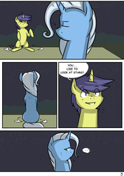Size: 4961x6992 | Tagged: safe, artist:lrusu, comet tail, trixie, pony, unicorn, g4, absurd resolution, cometrix, comic, female, male, mare, shipping, straight