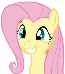 Size: 7000x8000 | Tagged: safe, artist:tardifice, fluttershy, g4, stare master, absurd resolution, adobe illustrator, female, portrait, simple background, smiling, solo, transparent background, vector