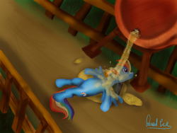 Size: 1600x1200 | Tagged: safe, artist:quadice, rainbow dash, g4, cider, dashaholic, that pony sure does love cider