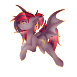 Size: 3500x3500 | Tagged: safe, artist:kurochhi, oc, oc only, oc:tomoko tanue, bat pony, pony, fallout equestria, female, high res, mare, solo