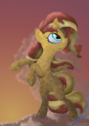 Size: 1414x2000 | Tagged: safe, artist:deathpwny, sunset shimmer, pony, unicorn, g4, female, solo